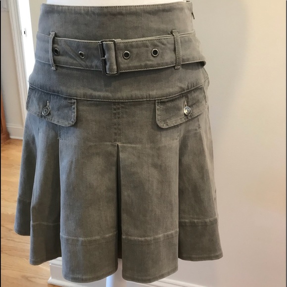 Burberry Dresses & Skirts - Burberry London denim skirt grey green
